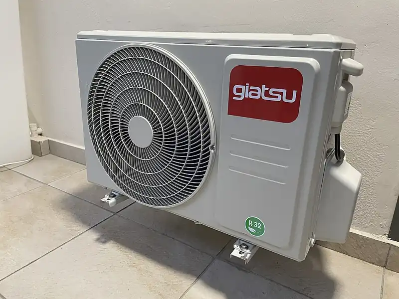 Outdoor unit of a ductless mini-split air conditioner